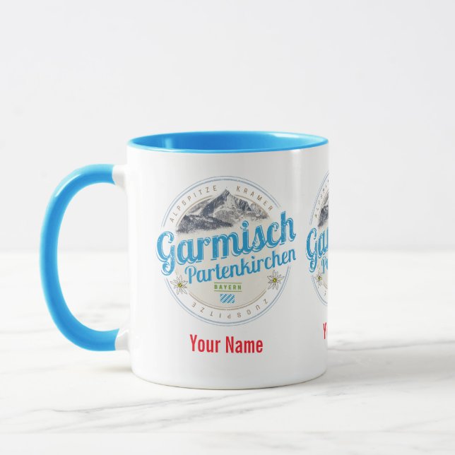 Mug Garmisch Partenkirchen Bavière Alpes Vintages (Gauche)