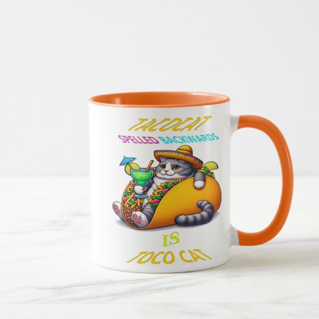 Mug Gastronomie à Whiskered : Taco et Sip (Droite)