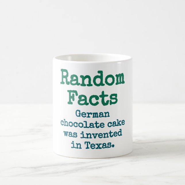 Mug Gâteau au chocolat allemand - Trivia Fact (Centre)