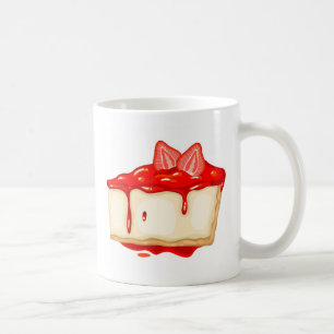Mug Gâteau au fromage aux fraises délicieux