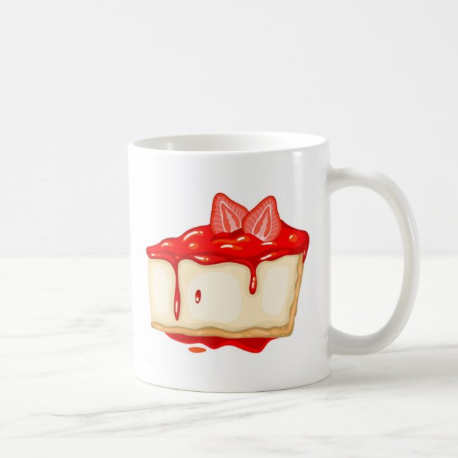 Mug Gâteau au fromage aux fraises délicieux (Droite)