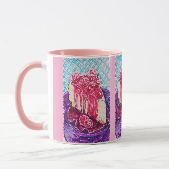 Mug Gâteau aux framboises (Gauche)