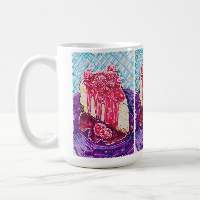 Mug Gâteau aux framboises (Gauche)