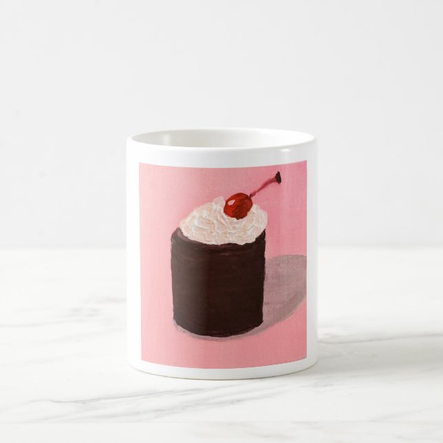 Mug Gâteau avec Cerise sur le Dessus (Centre)