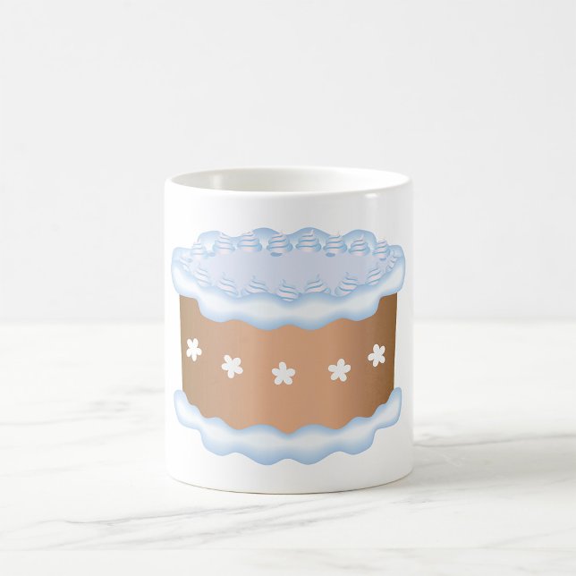 Mug Gâteau Bleu Glaçé Boulangerie Dessert (Créateur téléchargé)