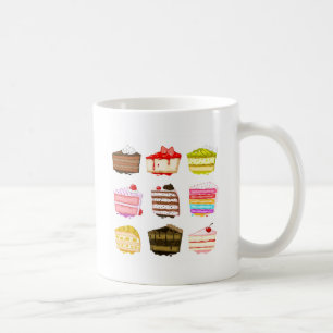 Mug Gâteau d'anniversaire de gâteau mignon avec crème 