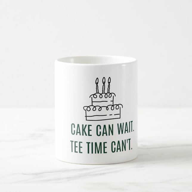 Mug Gâteau d'anniversaire de golf pour golfeur (Centre)