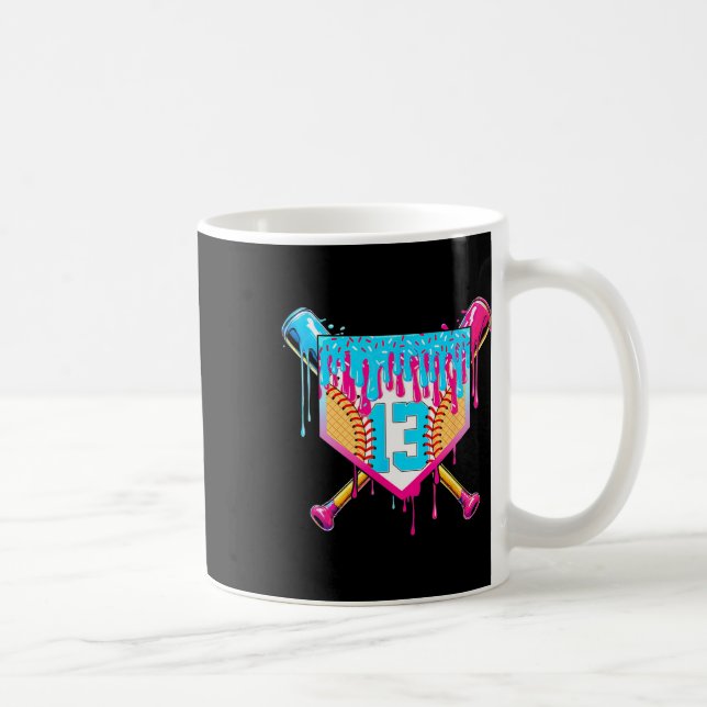 Mug Gâteau de 13e anniversaire avec glace molle pour g (Droite)
