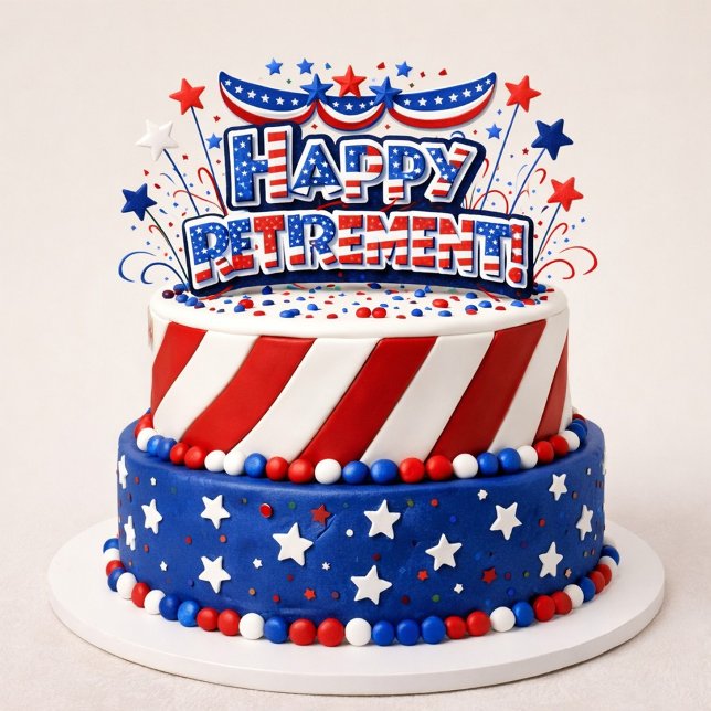 Mug Gâteau de retraite heureuse  ("Retirement Cake Celebration")