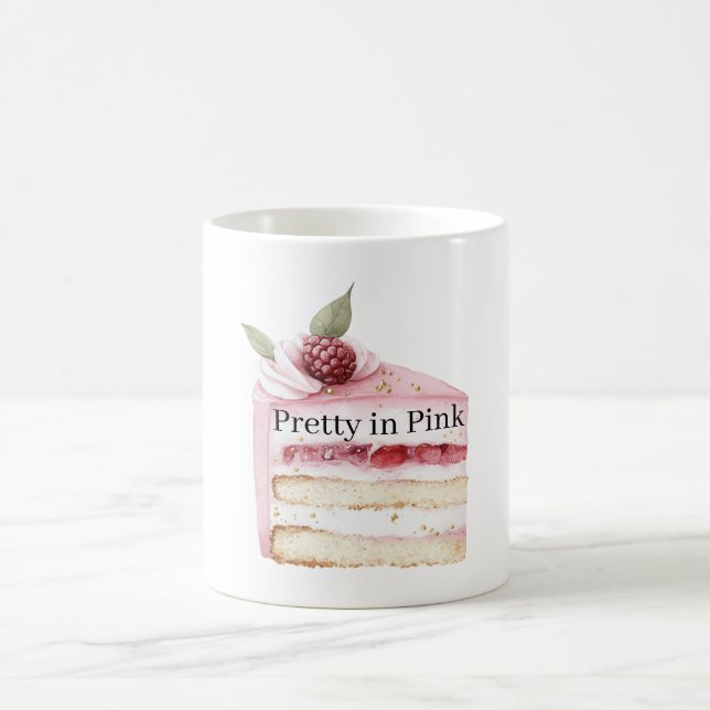 Mug Gâteau joli en rose (Centre)