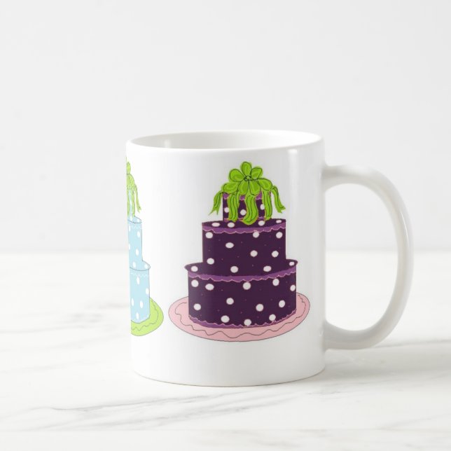 Mug Gâteaux élégants à pois (Droite)