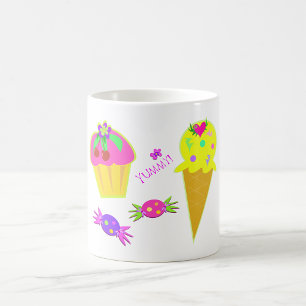 Mug Gâteaux et glaces Neon Pop Art douceurs