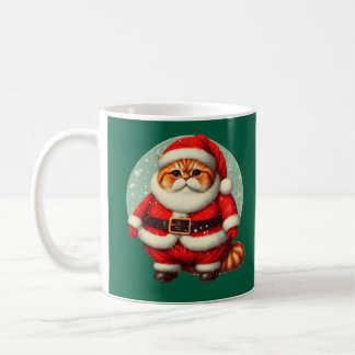 Mug Gato Papa Noel
