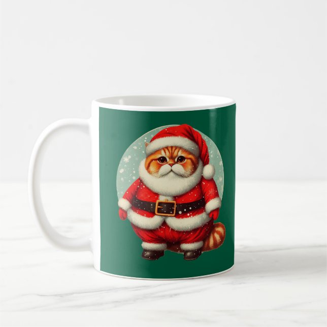 Mug Gato Papa Noel  (Gauche)
