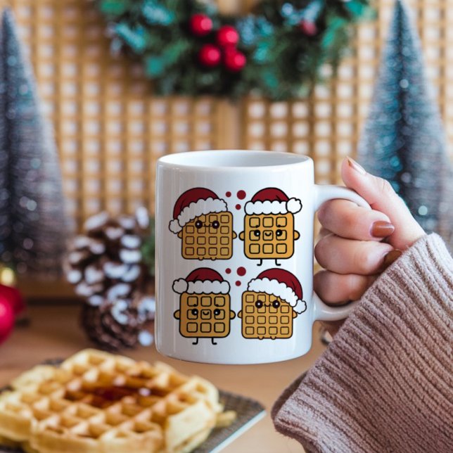 Mug gaufre de Noël en Casquette de Noël (Créateur téléchargé)