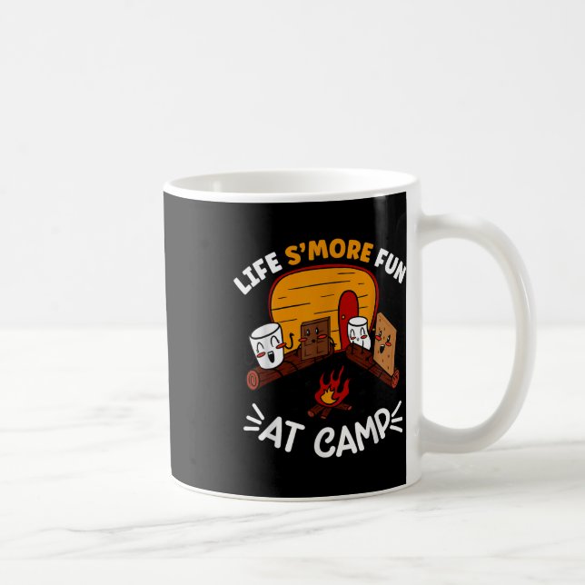 Mug Gaufre Drôle S'mores Camping Feu De Camp Guimauve  (Droite)