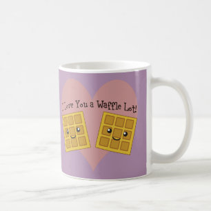 Mug Gaufres mignonnes d'un Kawaii je t'aime de sort