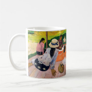 Mug Gauguin La Sieste Affiche d'art tahitienne vintage