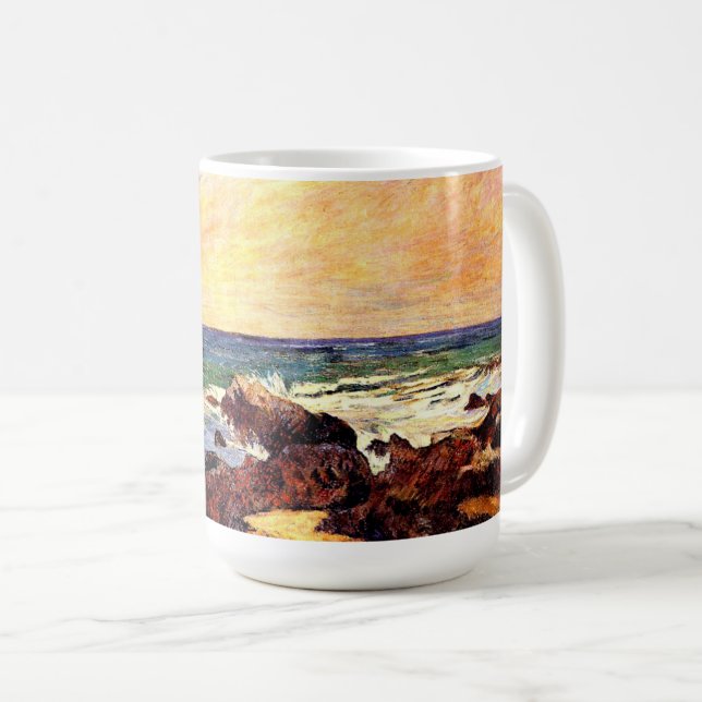 Mug Gauguin - Roches et Mer, beaux-arts, (Devant droit)