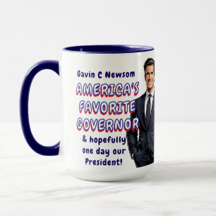 Mug Gavin C Newsom Le gouverneur favori de l'Amériqu
