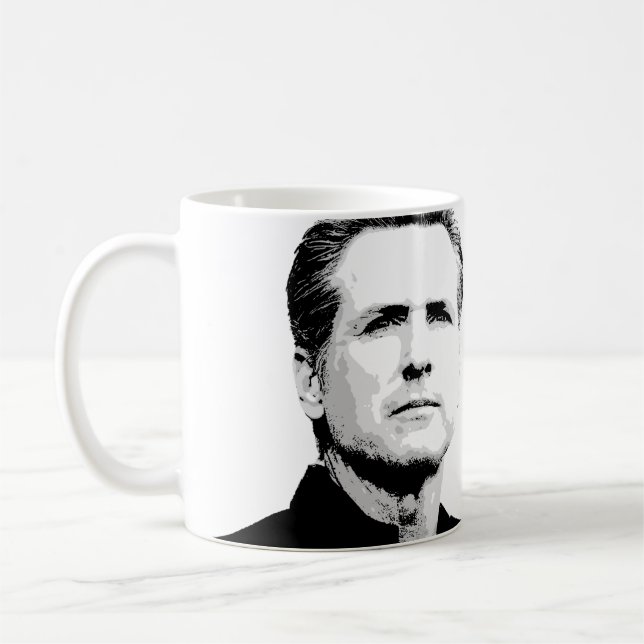 Mug Gavin Newsom (Gauche)