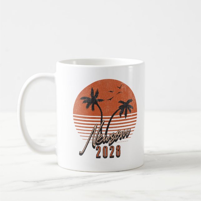 Mug Gavin Newsom 2028 Pour Président Palmier Coucher d (Gauche)