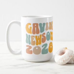 Mug Gavin Newsom 2028 Pour Président Wavy Text