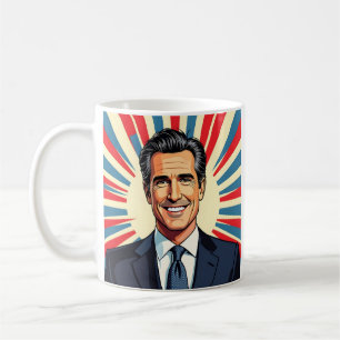 Mug Gavin Newsom Le gouverneur favori de Californie