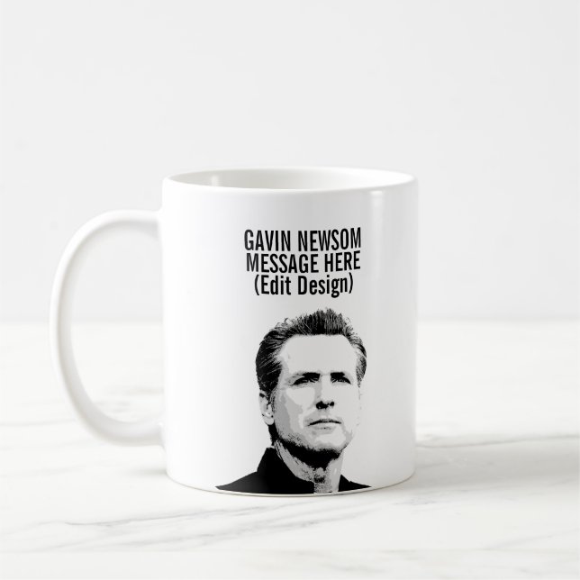 Mug Gavin Newsom personnalisé (Gauche)