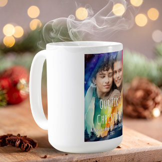 Mug Gay Aurores Boréales Aquarelle Fêtes Photo