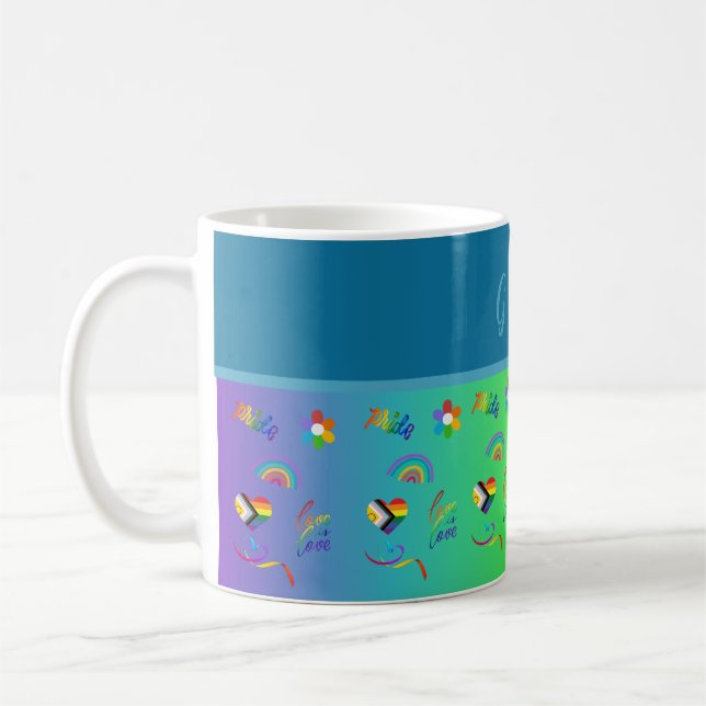 Mug gay pride lgbtq coloré mois (Gauche)