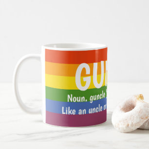 Mug Gay pride Rainbow Noun Guncle Gay Oncle Slang