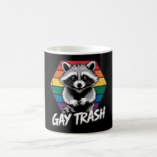 Mug Gay Trash Raccoon LGBTQ Pride Vintage