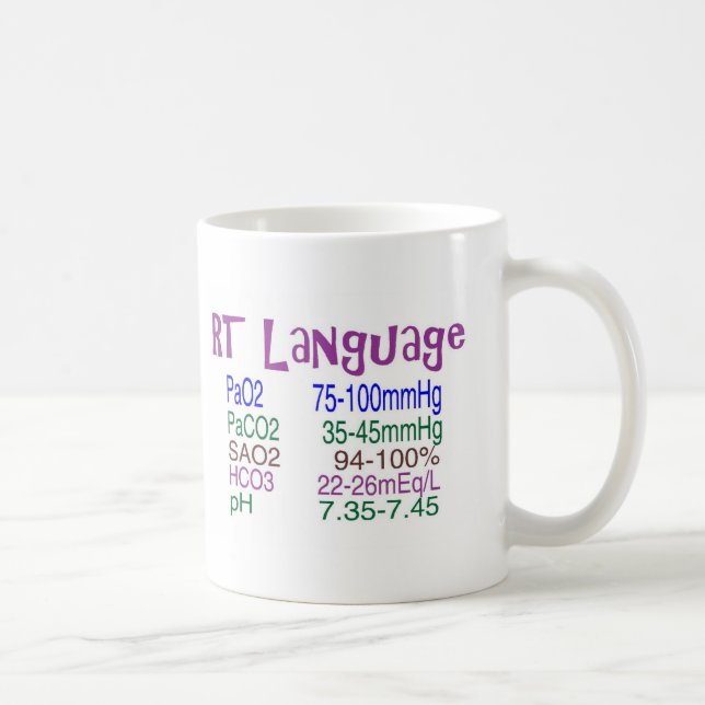 Mug Gaz sanguins de "langue" de thérapeute (Droite)
