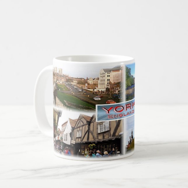 Mug GB York ^ Murs et Minster - River Ouse - Shamble (Devant gauche)