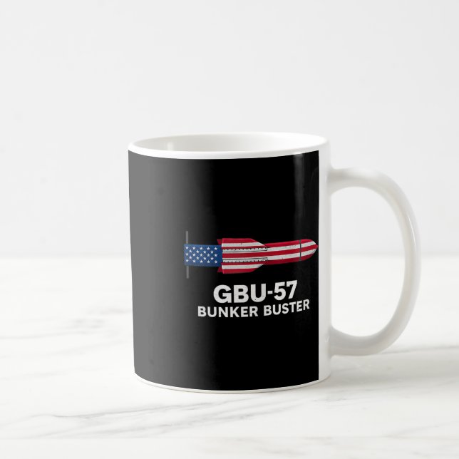 Mug Gbu-57 Bunker Buster American Flag 4th Of July Tan (Droite)