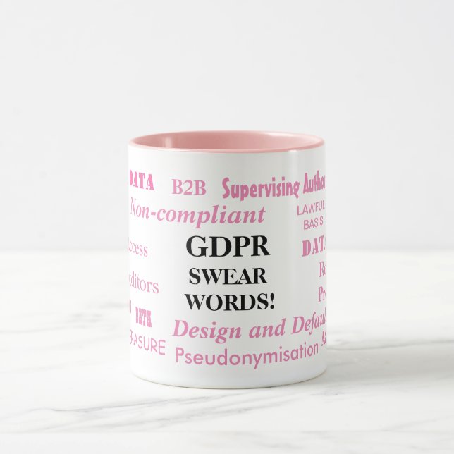 Mug GDPR jurent la plaisanterie drôle de conformité de (Centre)