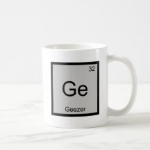 Ge - Geezer Élément Chimique Symbole T-Shirt Retra