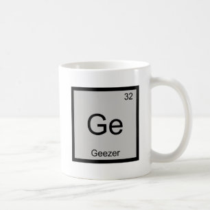 Mug Ge - Geezer Élément Chimique Symbole T-Shirt Retra