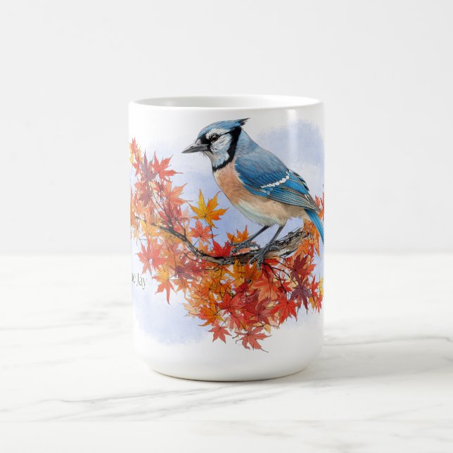 Mug Geai bleu aux couleurs d'automne (Centre)
