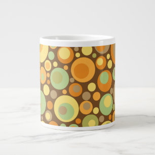 Mug géant Cercles Tons Terre Rétro