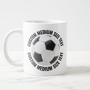 Mug Géant de Foot Personnalisé de Taille Moyenne