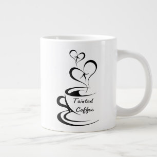 Mug géant du café peint