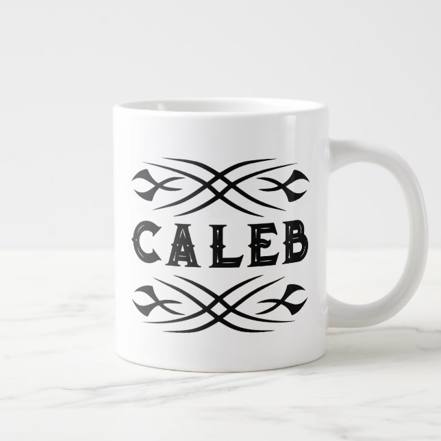 Mug géant personnalisé avec un motif d'art de tato (Droite)