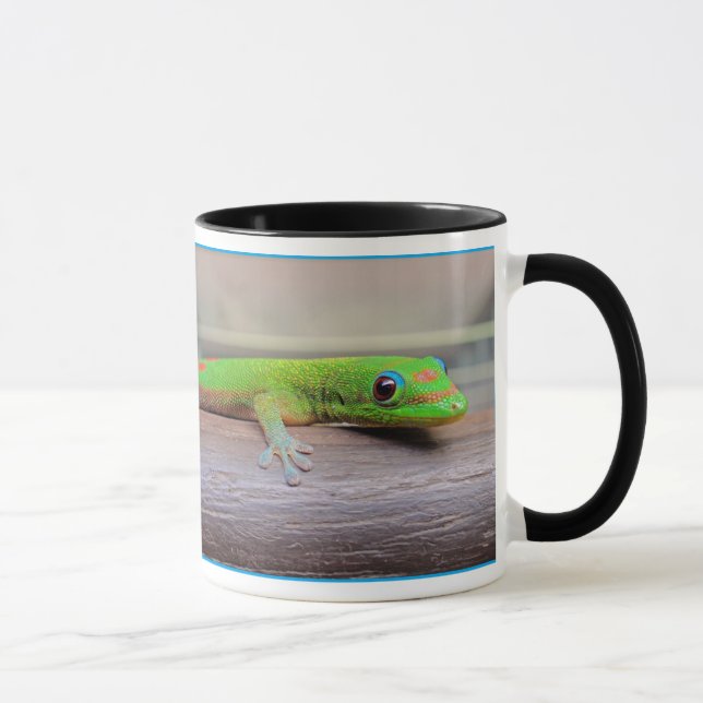 Mug Gecko de jour de la poussière d'or (Droite)