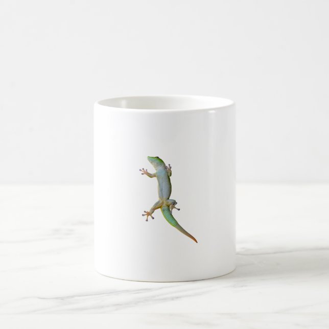 Mug Gecko diurne vert vibrant de Madagascar (Centre)