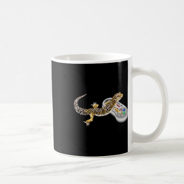 Mug Gecko Jouer Jeu Vidéo Lizard &amp; Reptiles Gam (Droite)