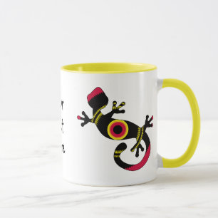 Mug Gecko Lizard coloré