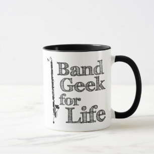 Mug Geek de bande de clarinette basse