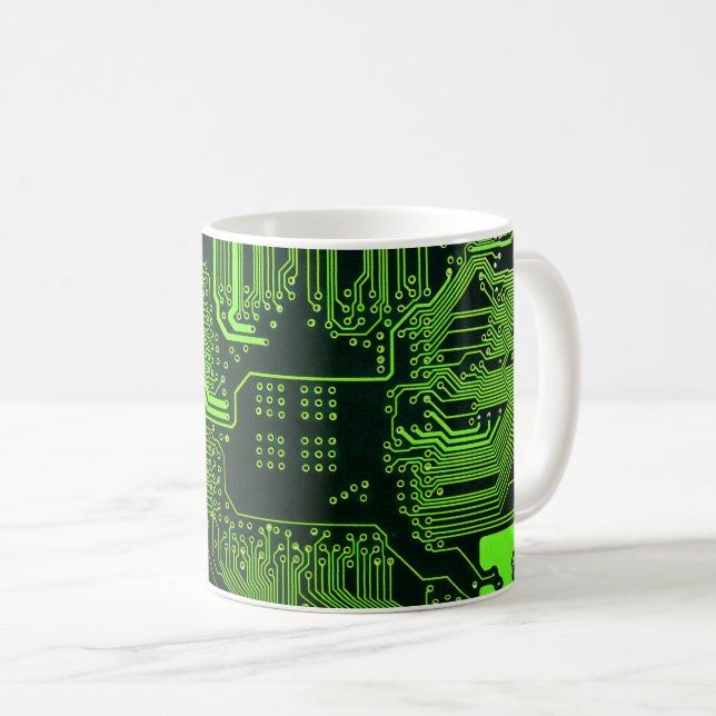 Mug Geek de la carte de circuit électronique Nerd PCB  (Devant droit)